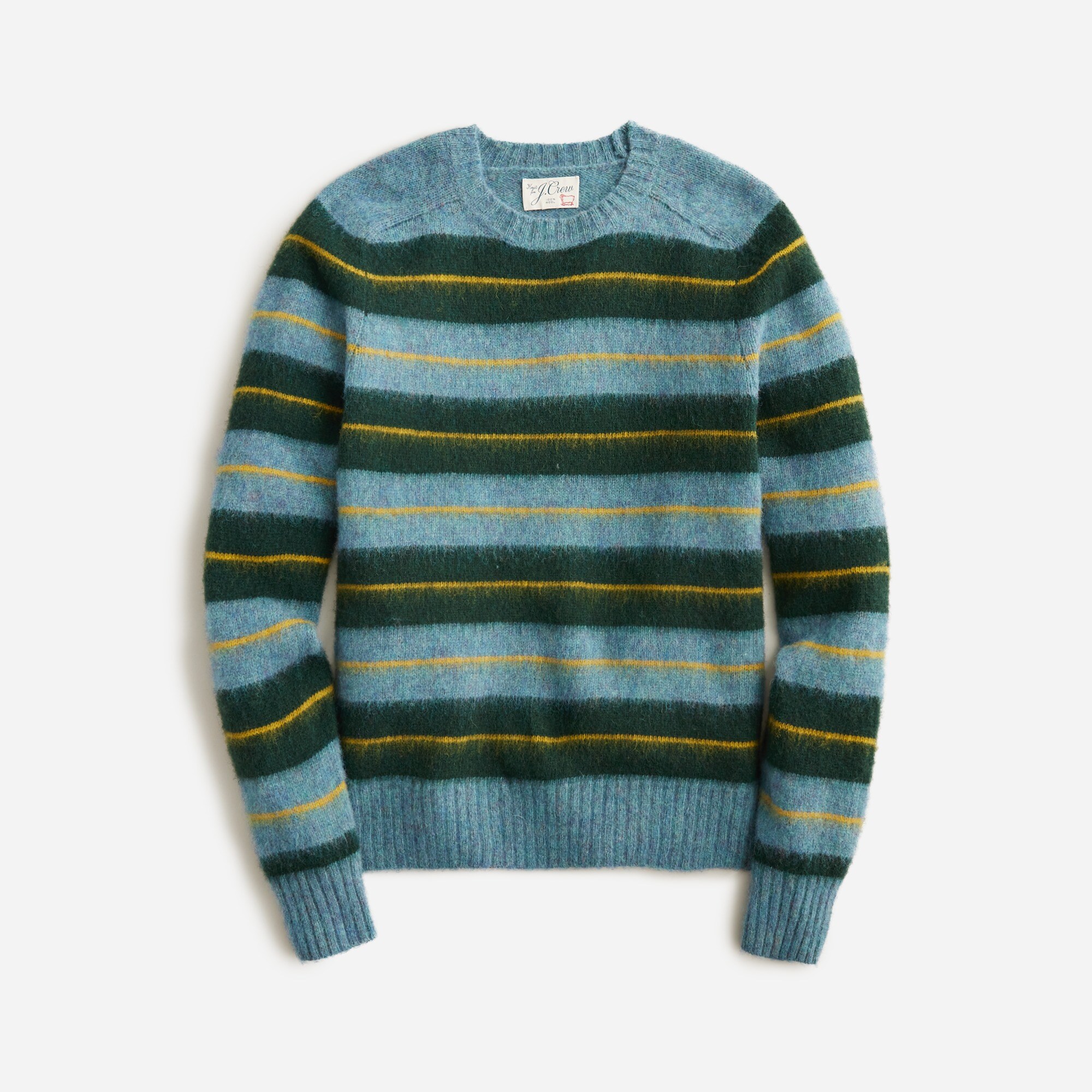 Brushed wool sweater in stripe
