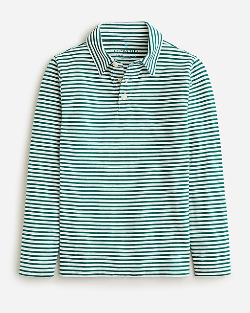 Kids' long-sleeve polo shirt in stripe