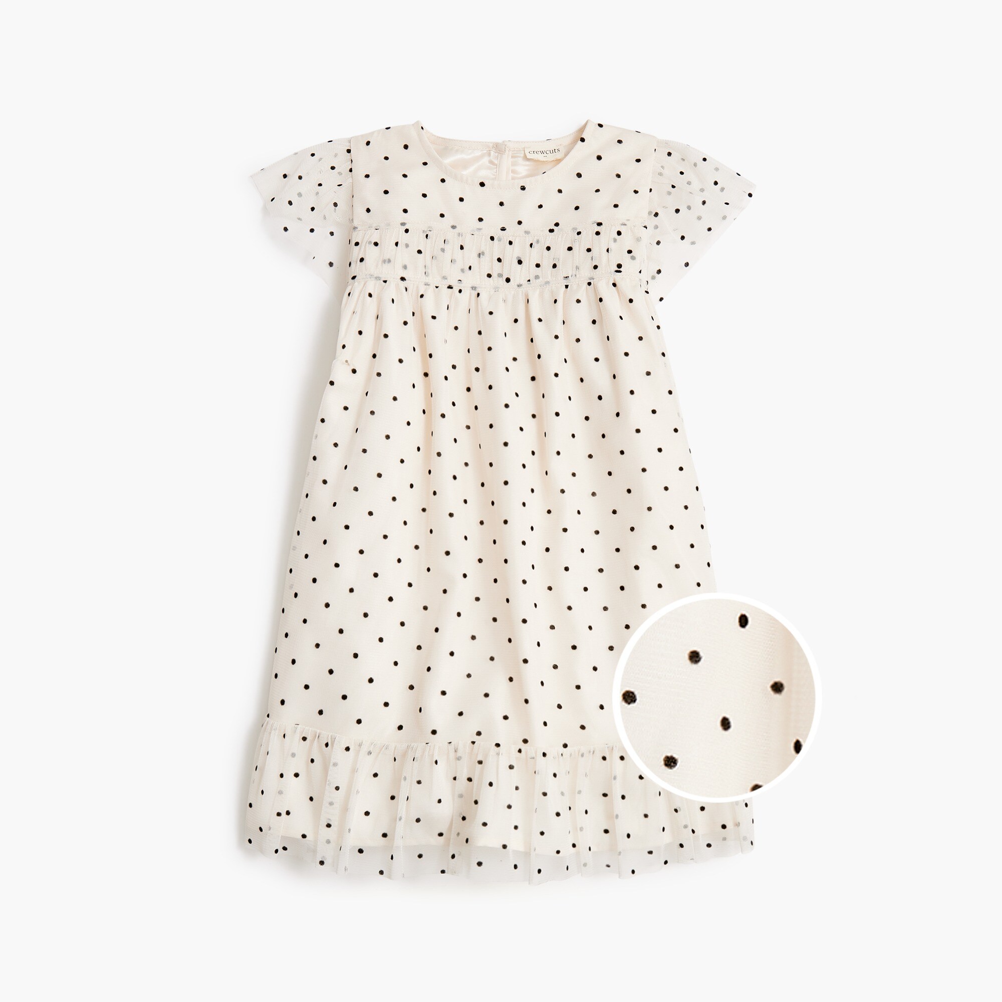  Girls' dotted tulle dress