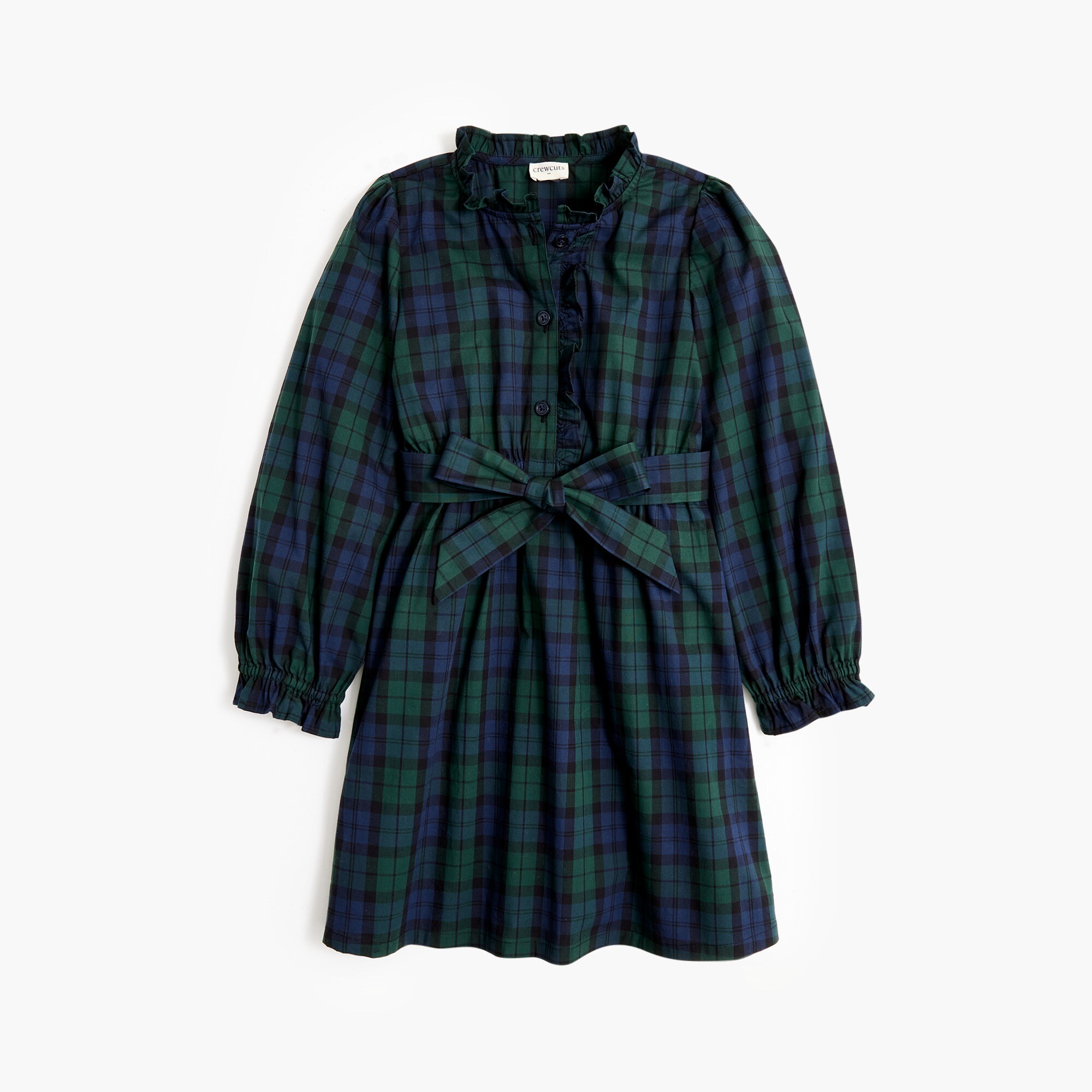  Girls' Black Watch plaid dress