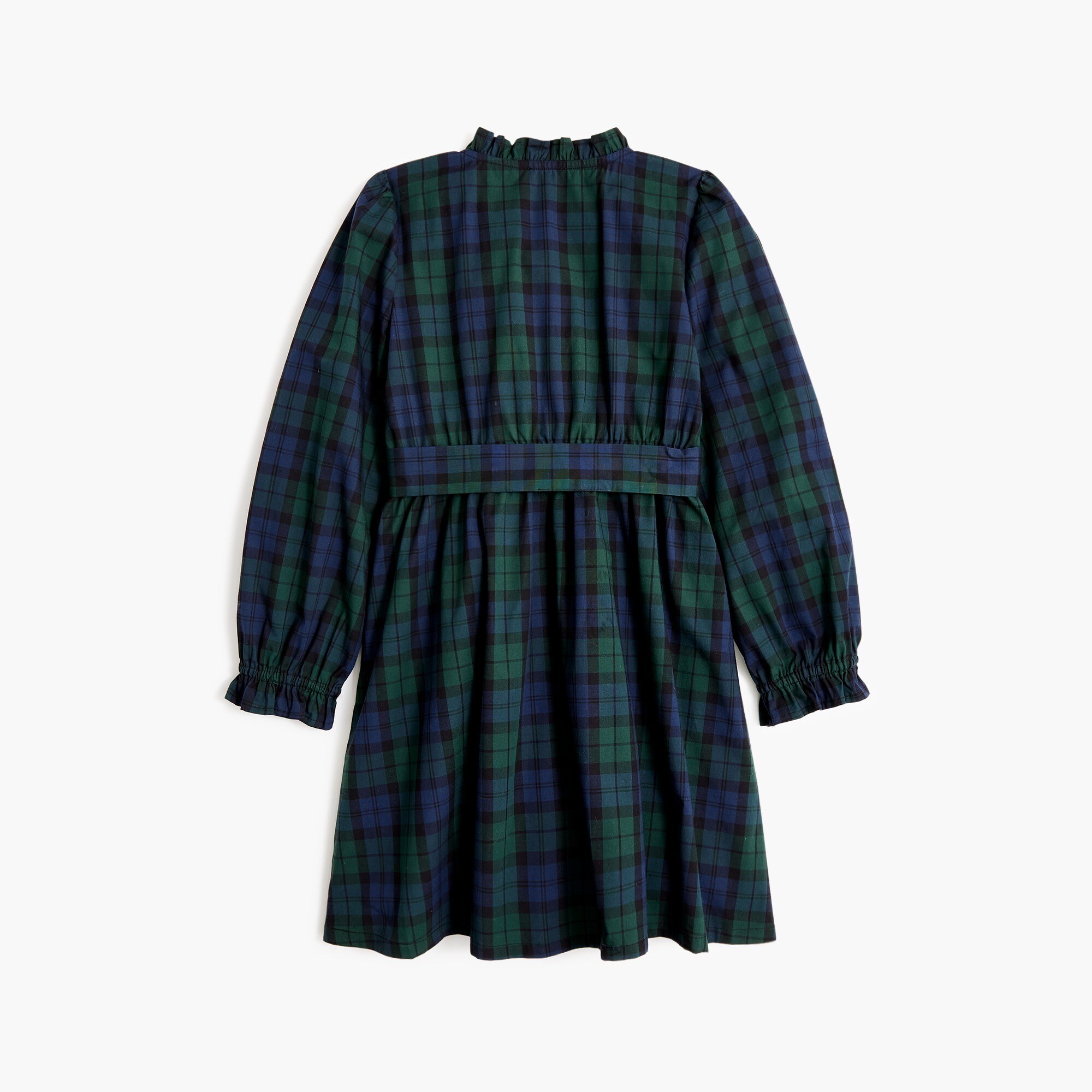 Girls' Black Watch plaid dress