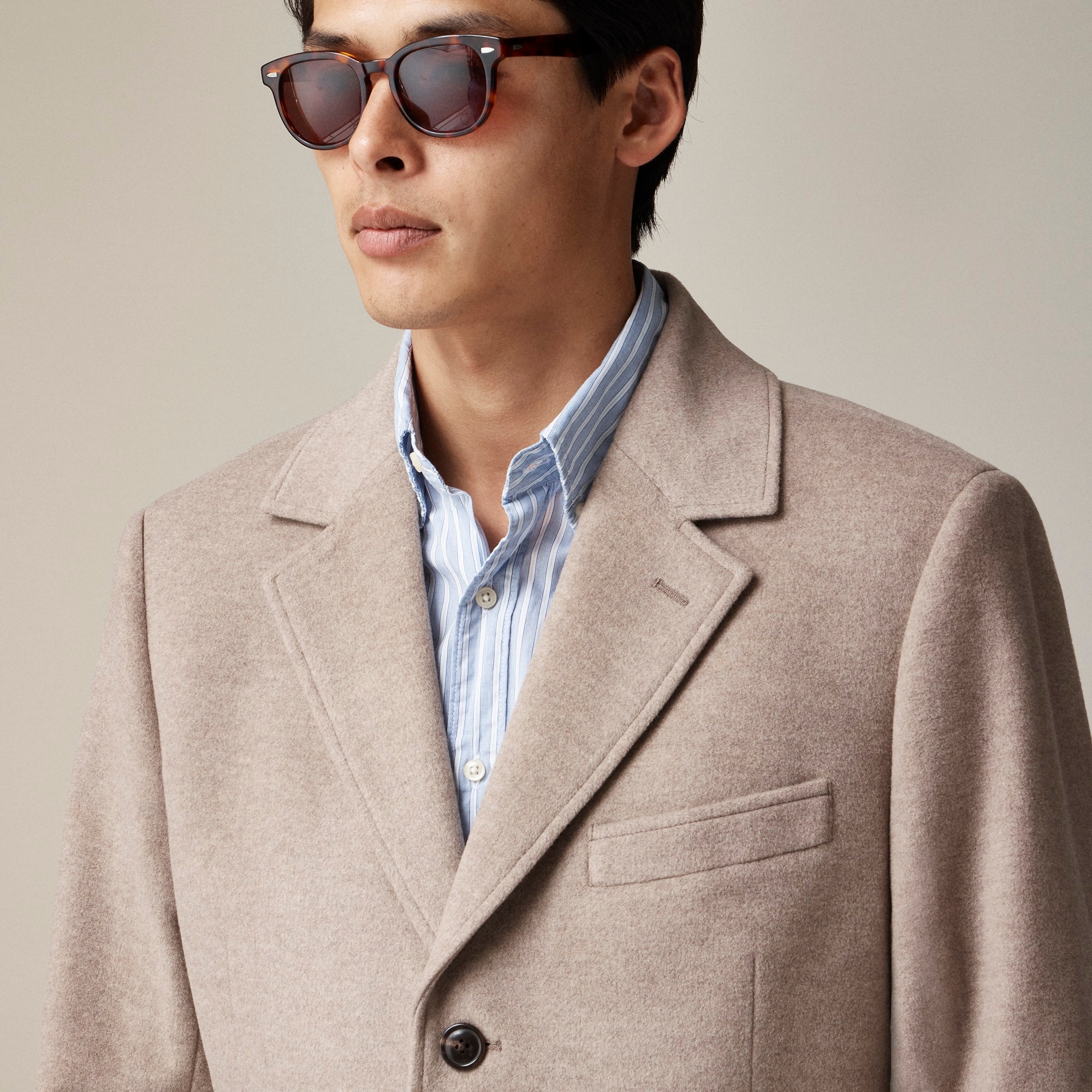 Rivington topcoat in Italian wool blend