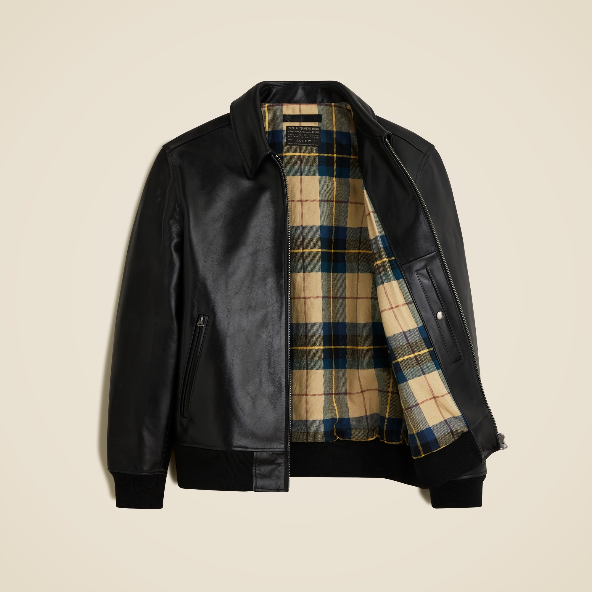 Limited-edition Flight Jacket In Italian Leather For Men | J.Crew