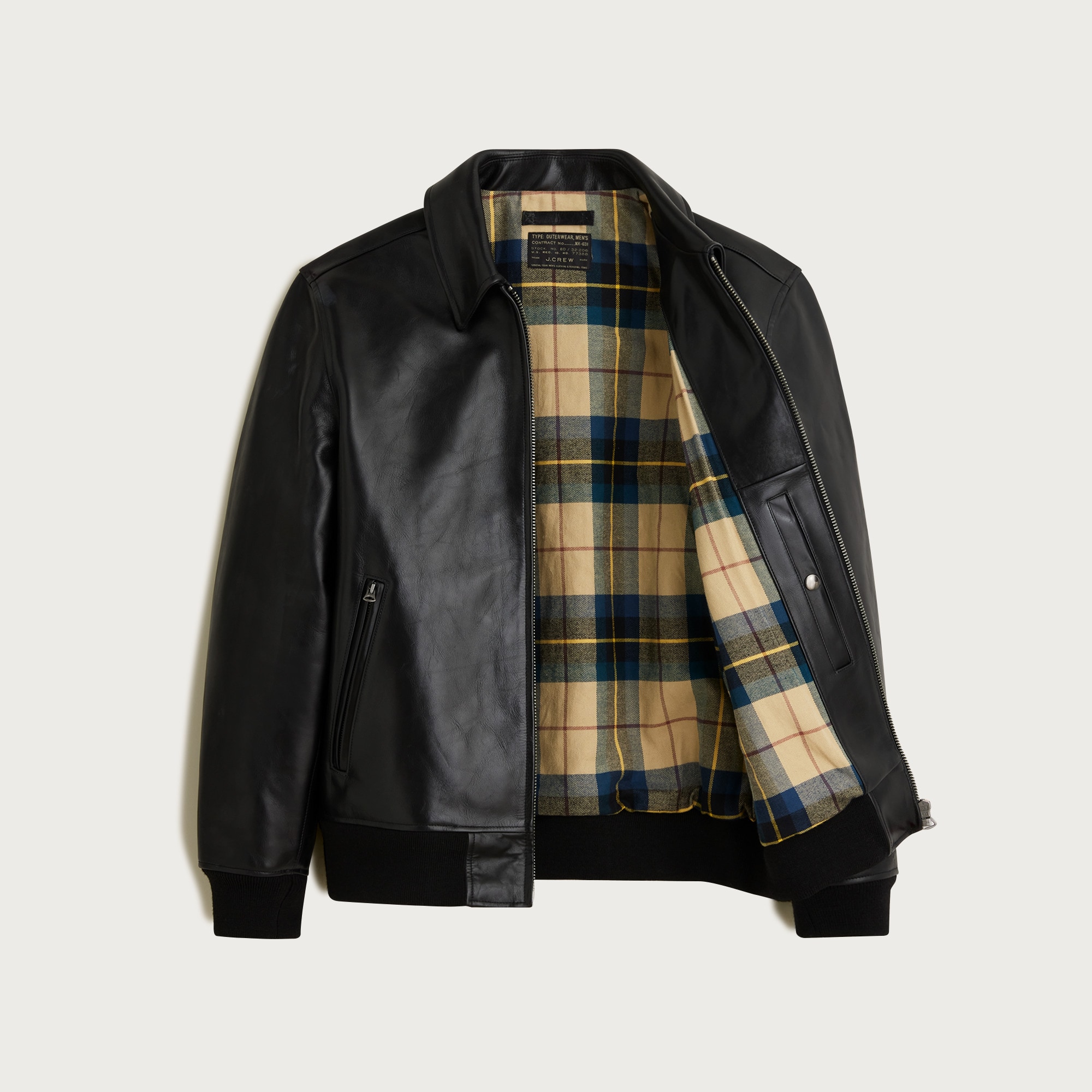 Limited-edition flight jacket in Italian leather