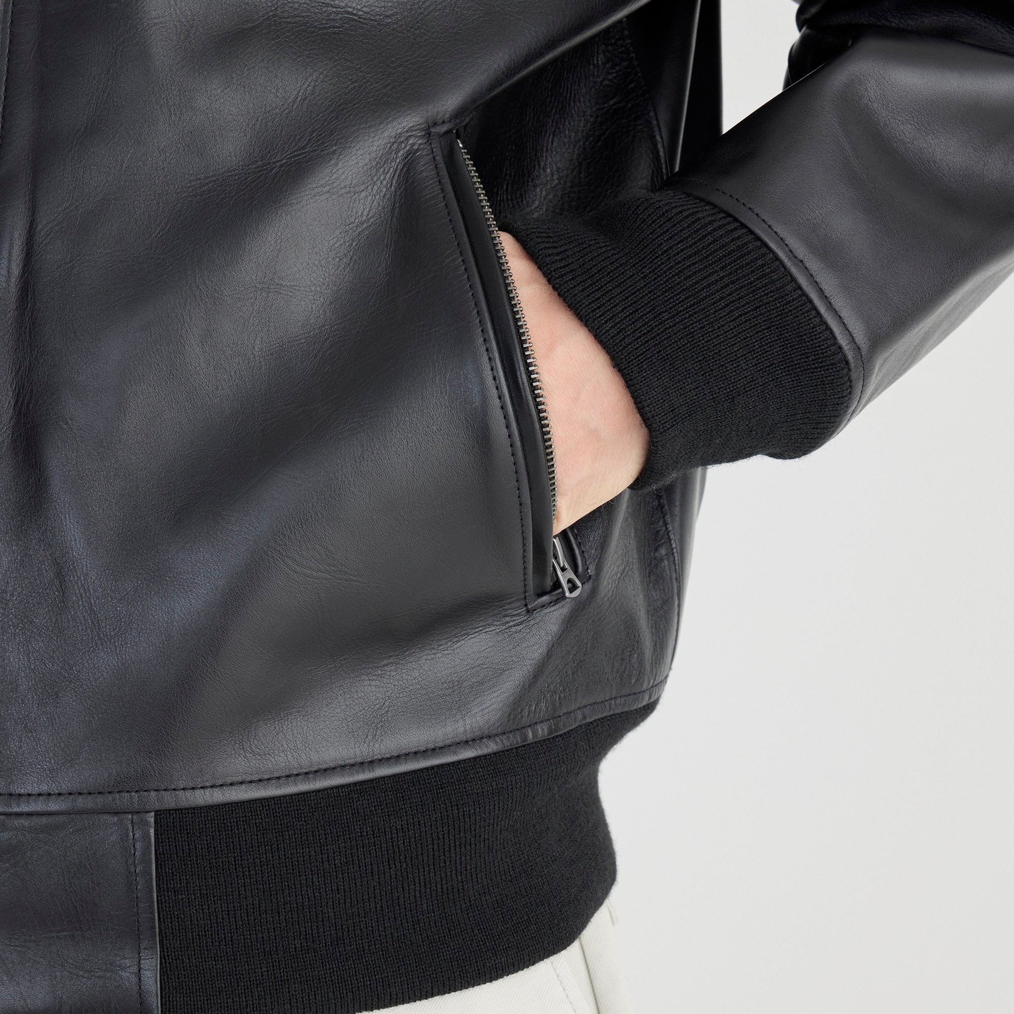 Limited-edition Flight Jacket In Italian Leather For Men | J.Crew