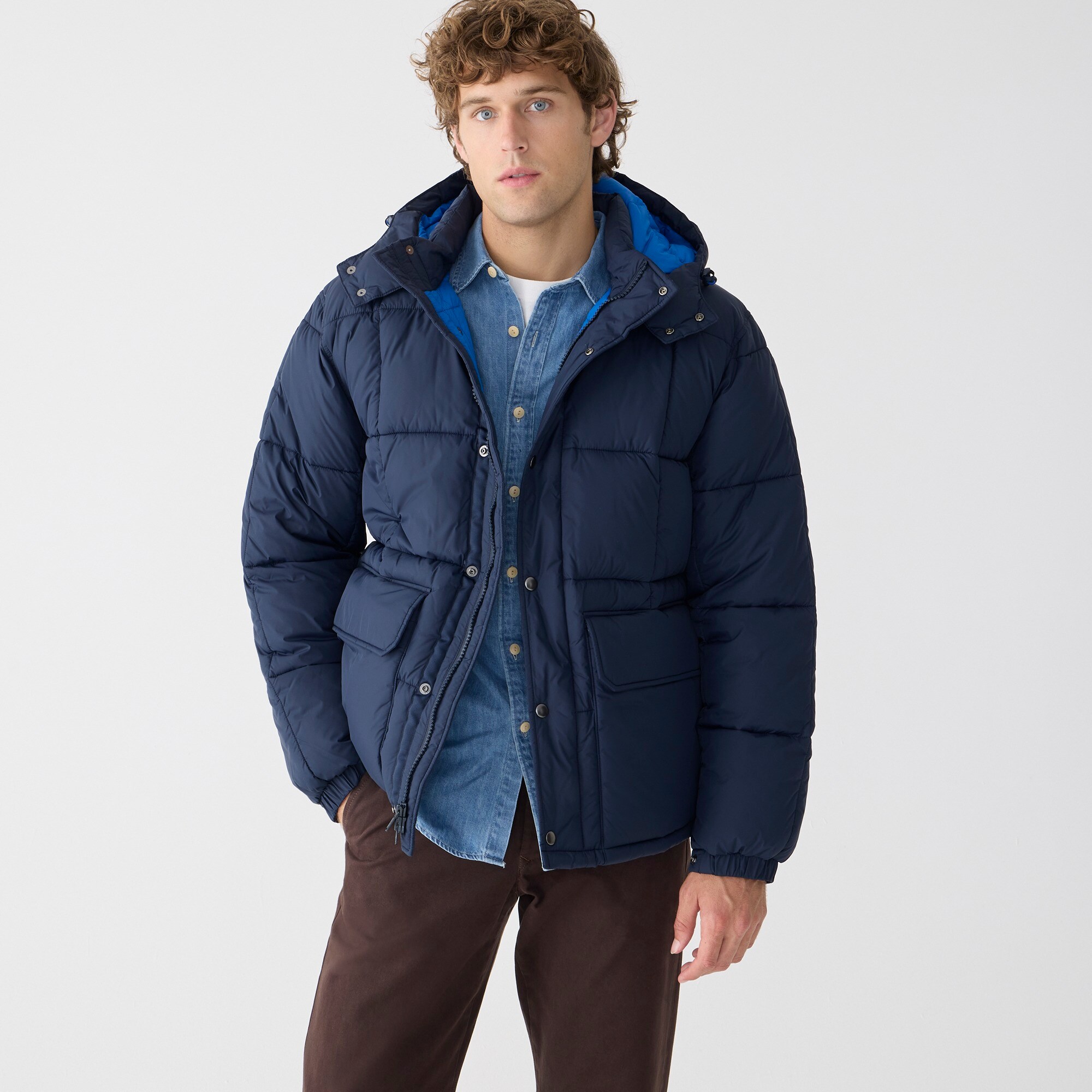 mens Nordic quilted puffer jacket with PrimaLoft&reg;