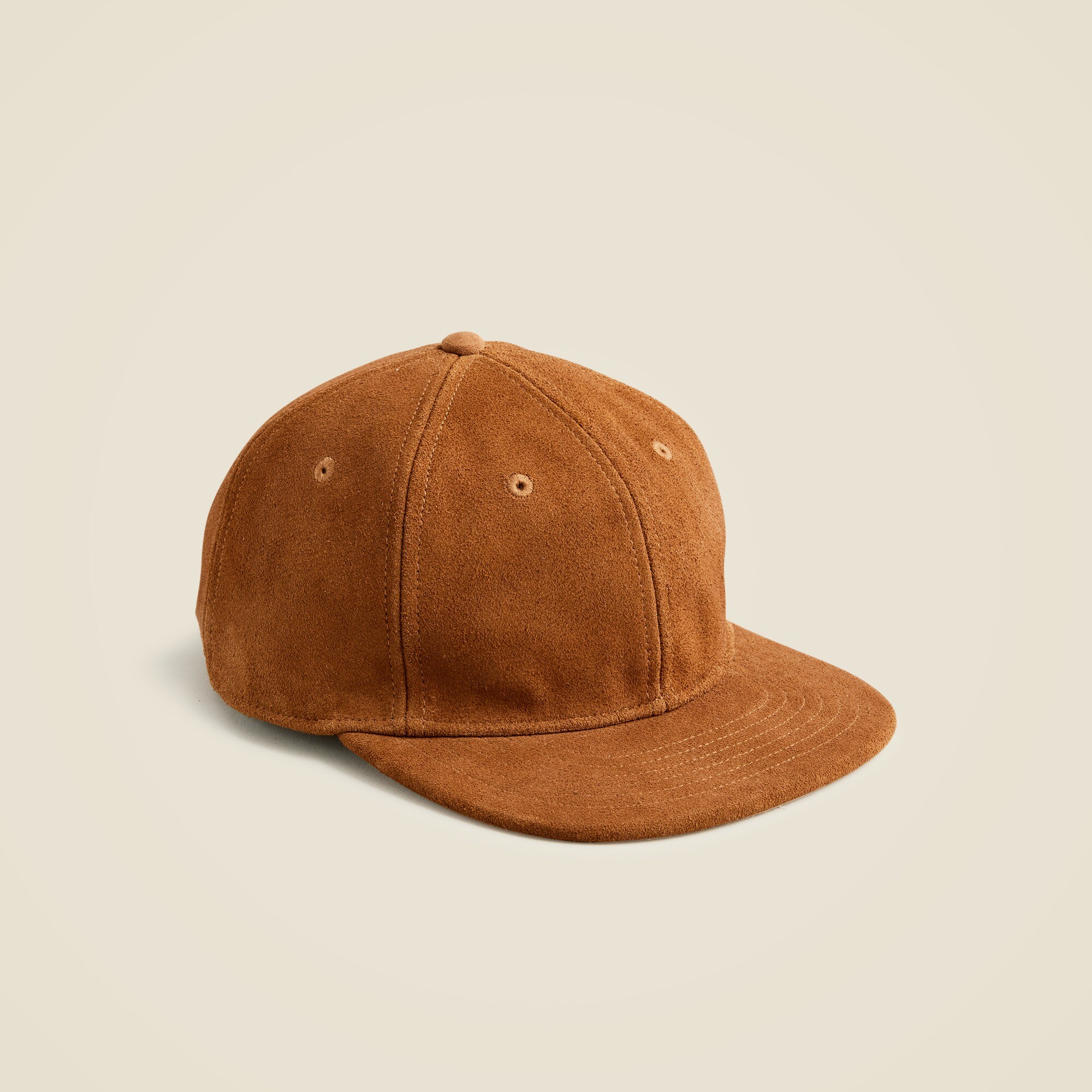 Suede baseball cap