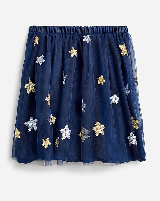  Girls' tulle skirt with star sequins