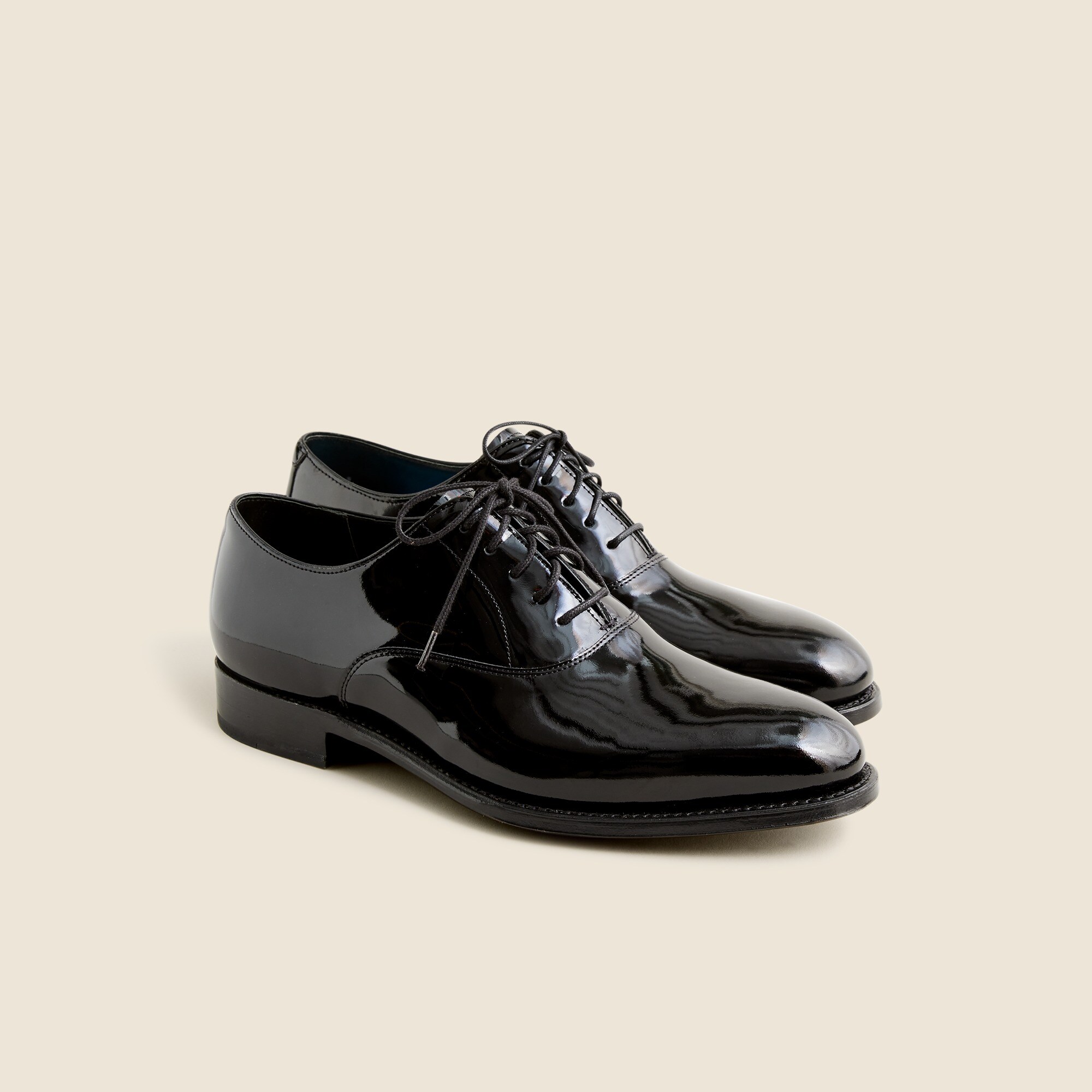  Ludlow tuxedo oxfords in patent leather