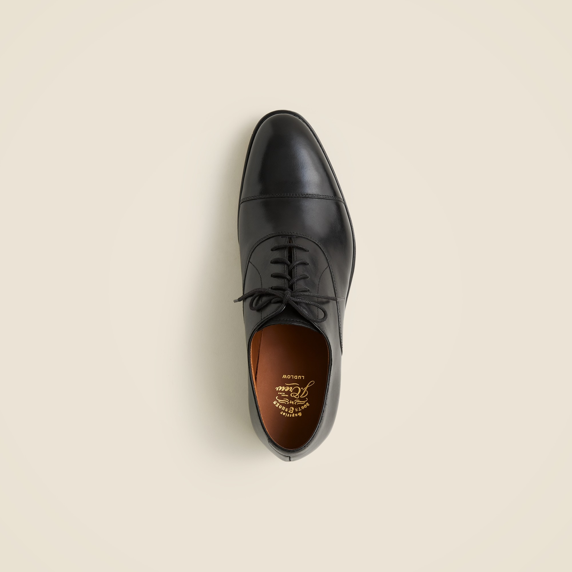 Ludlow cap toe leather oxfords