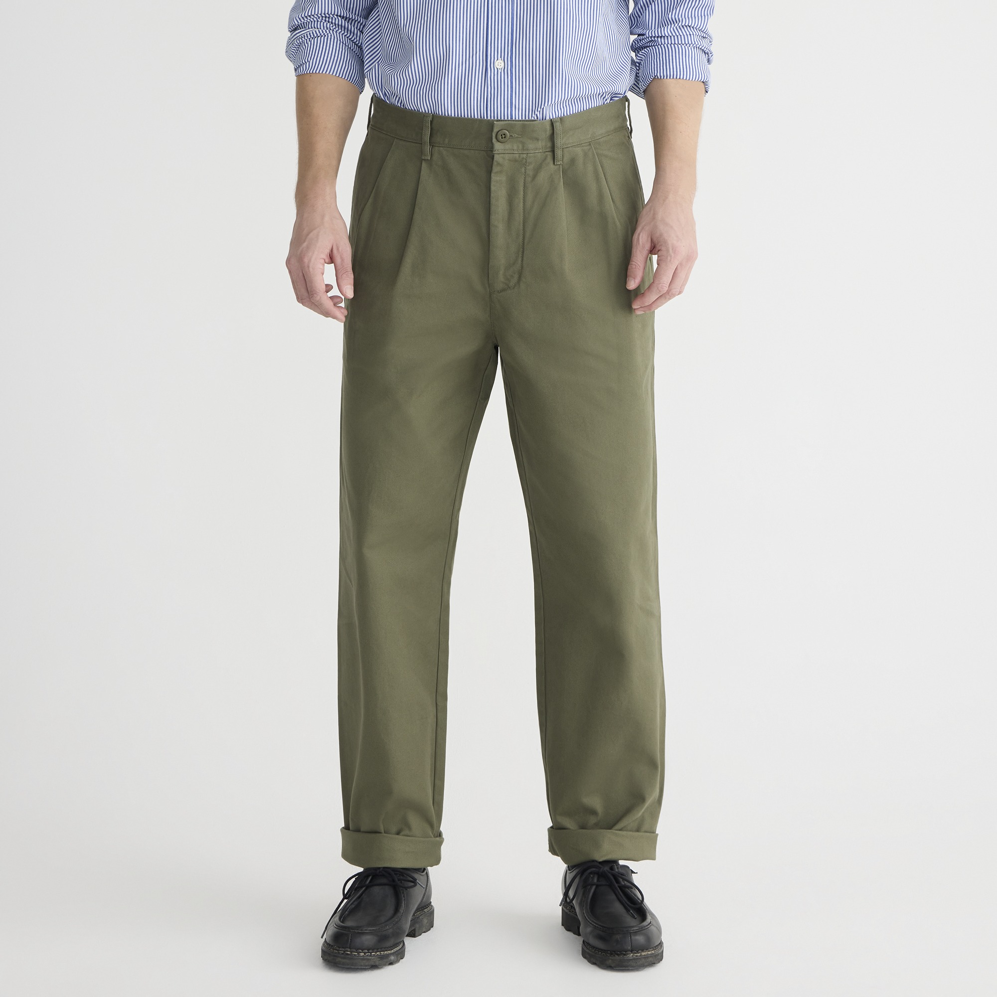 J Crew Classic Double pleated Chino Pant For Men