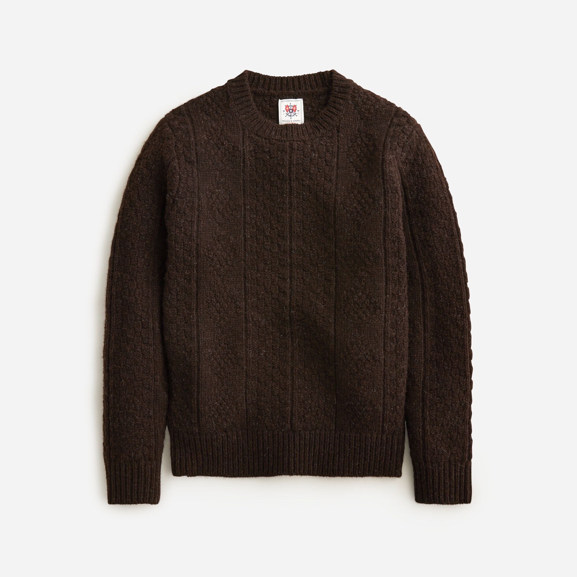 mens Wallace &amp; Barnes guernsey stitch wool sweater