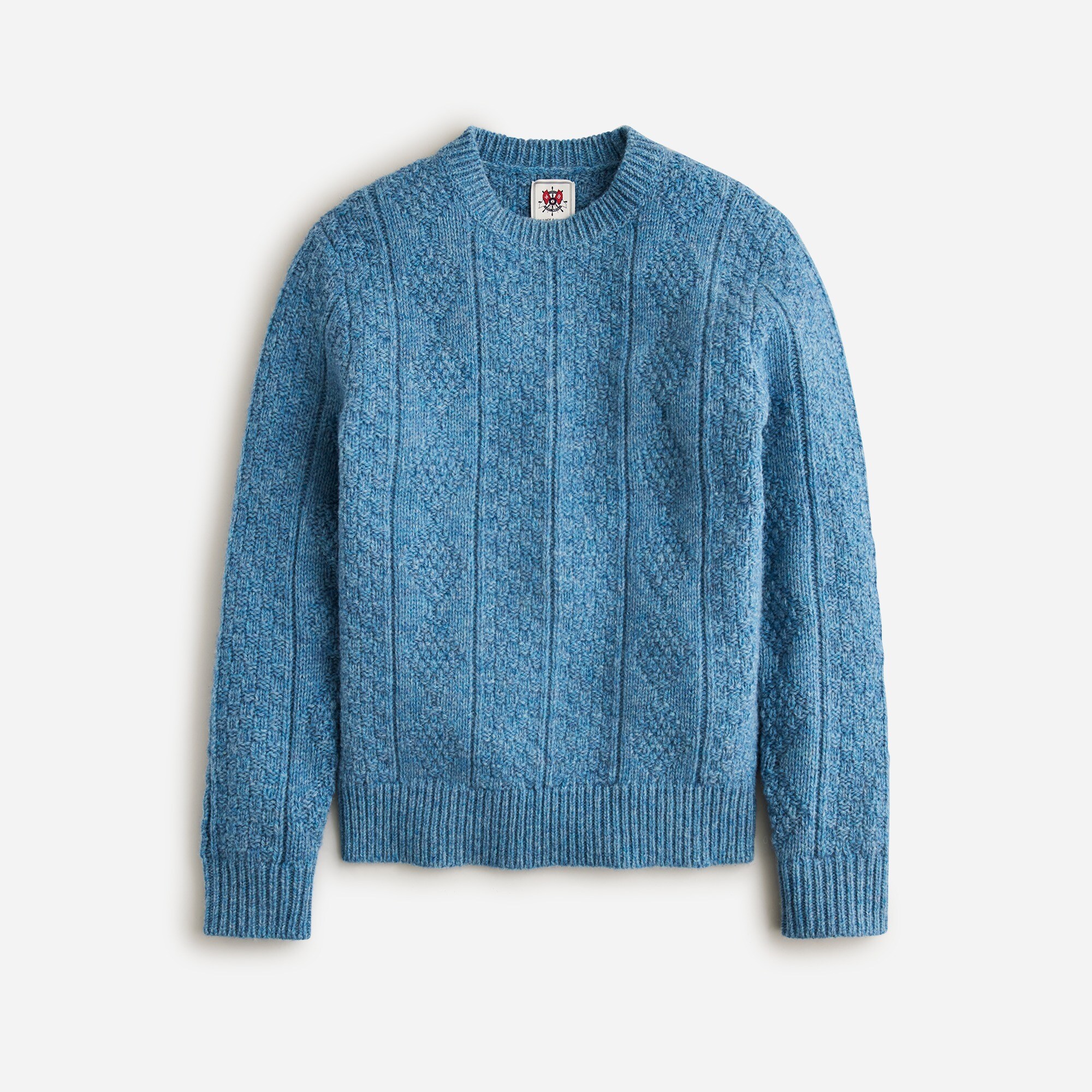 mens Wallace &amp; Barnes guernsey stitch wool sweater