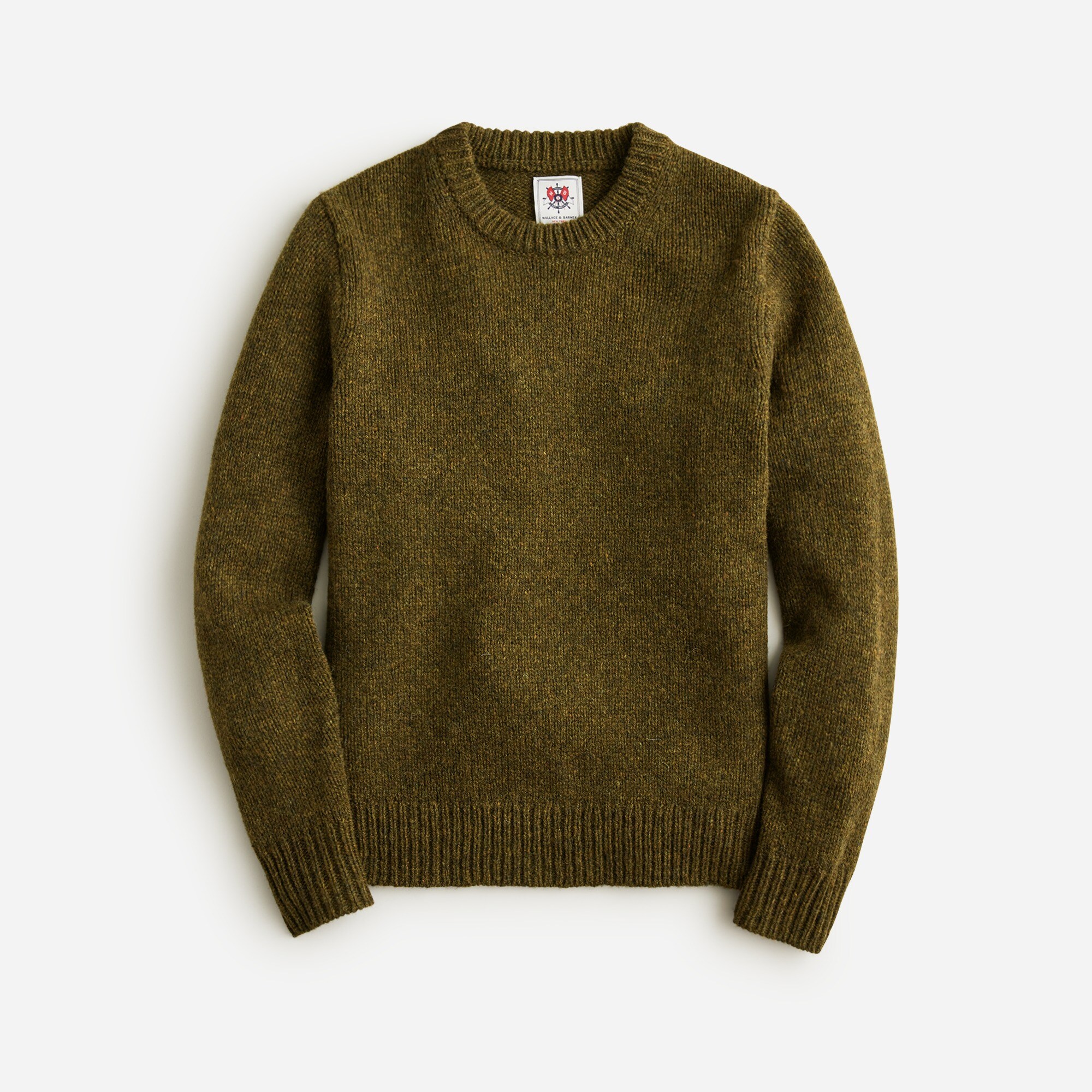 mens Wallace &amp; Barnes wool heather crewneck sweater