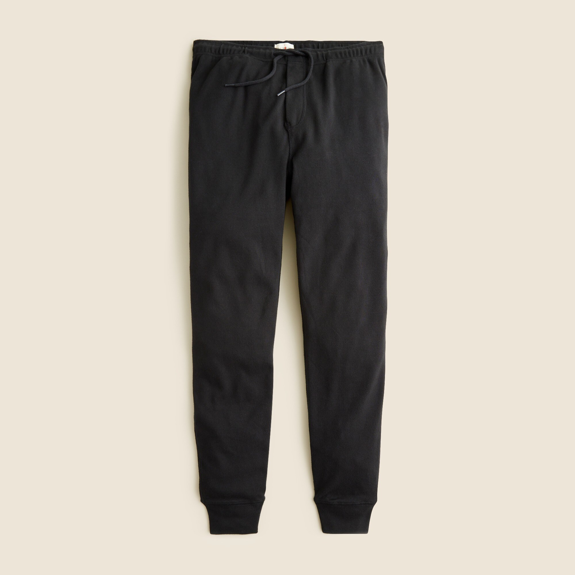Heritage brushed rib-knit jogger pant