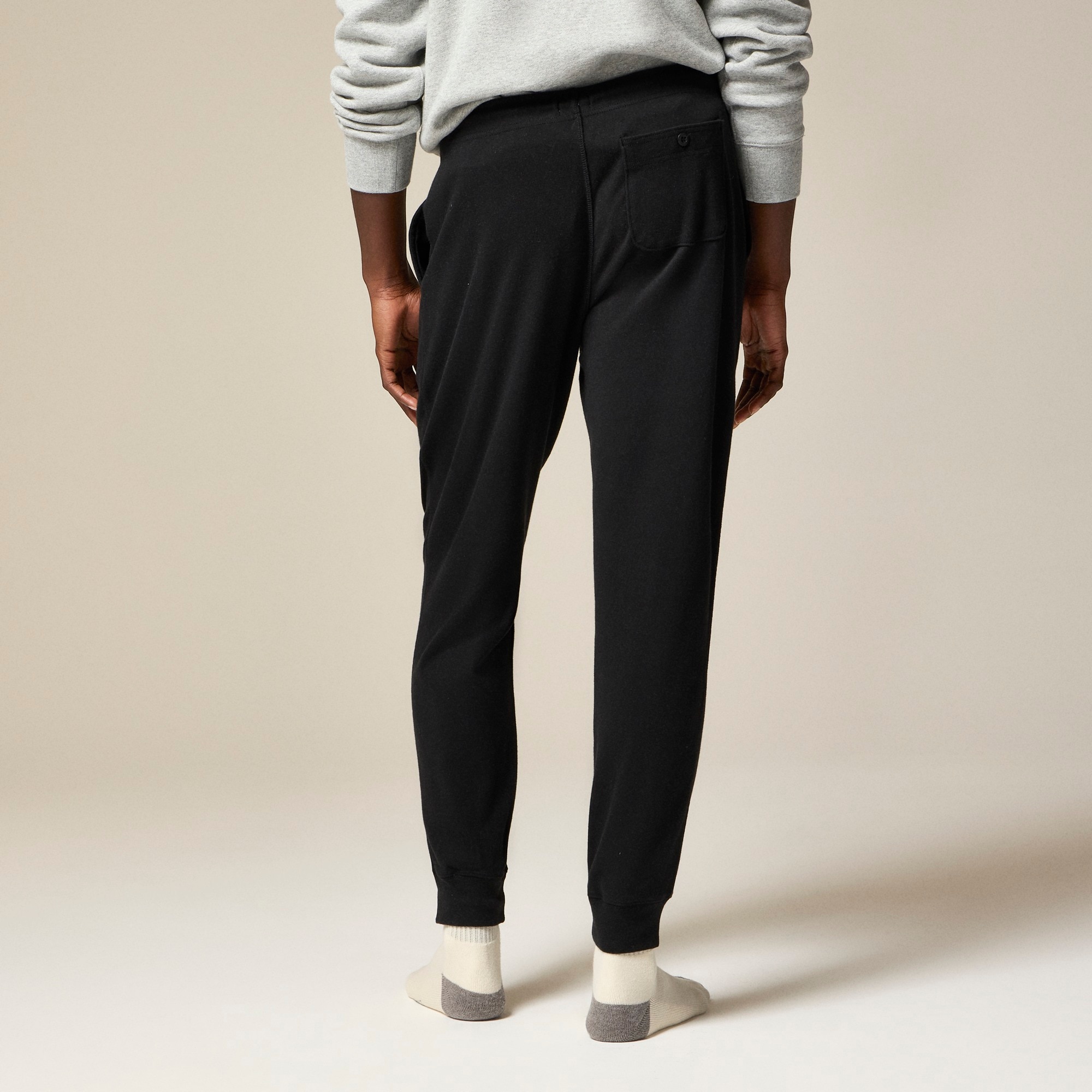 Heritage brushed rib-knit jogger pant