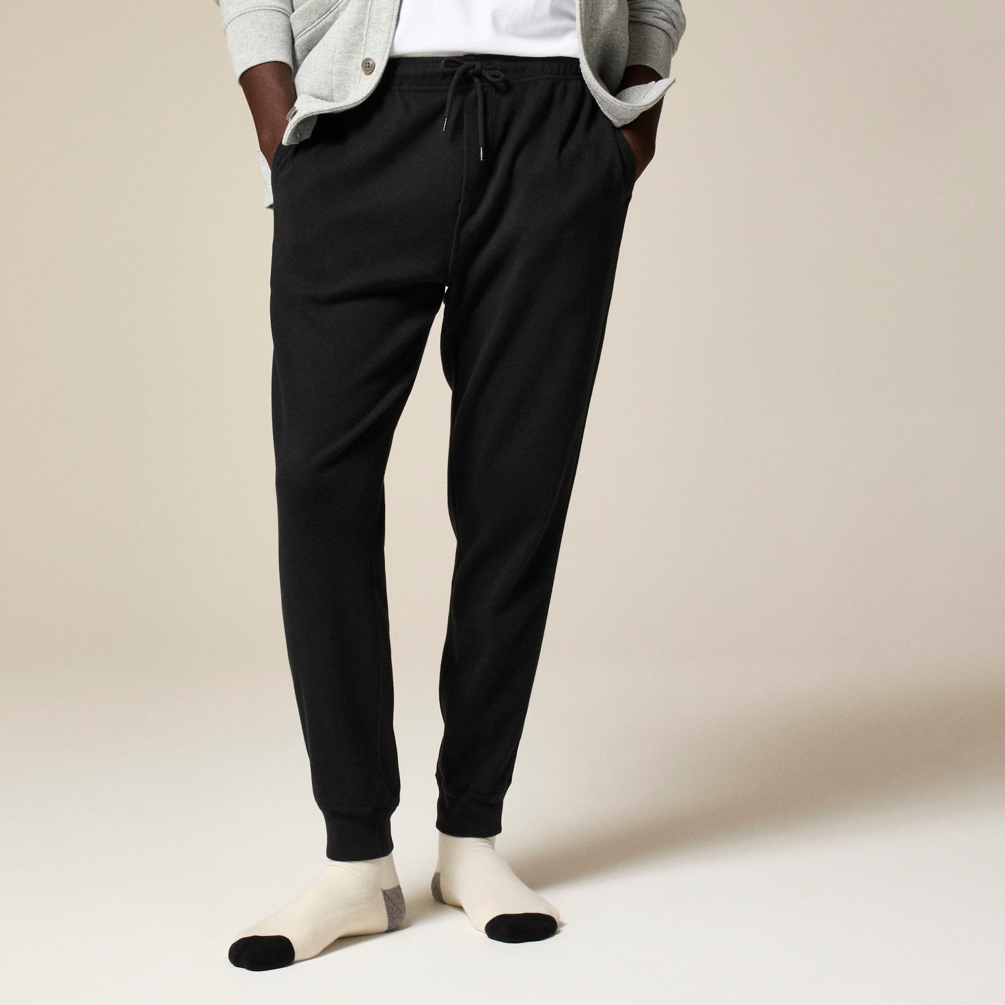 mens Heritage brushed rib-knit jogger pant