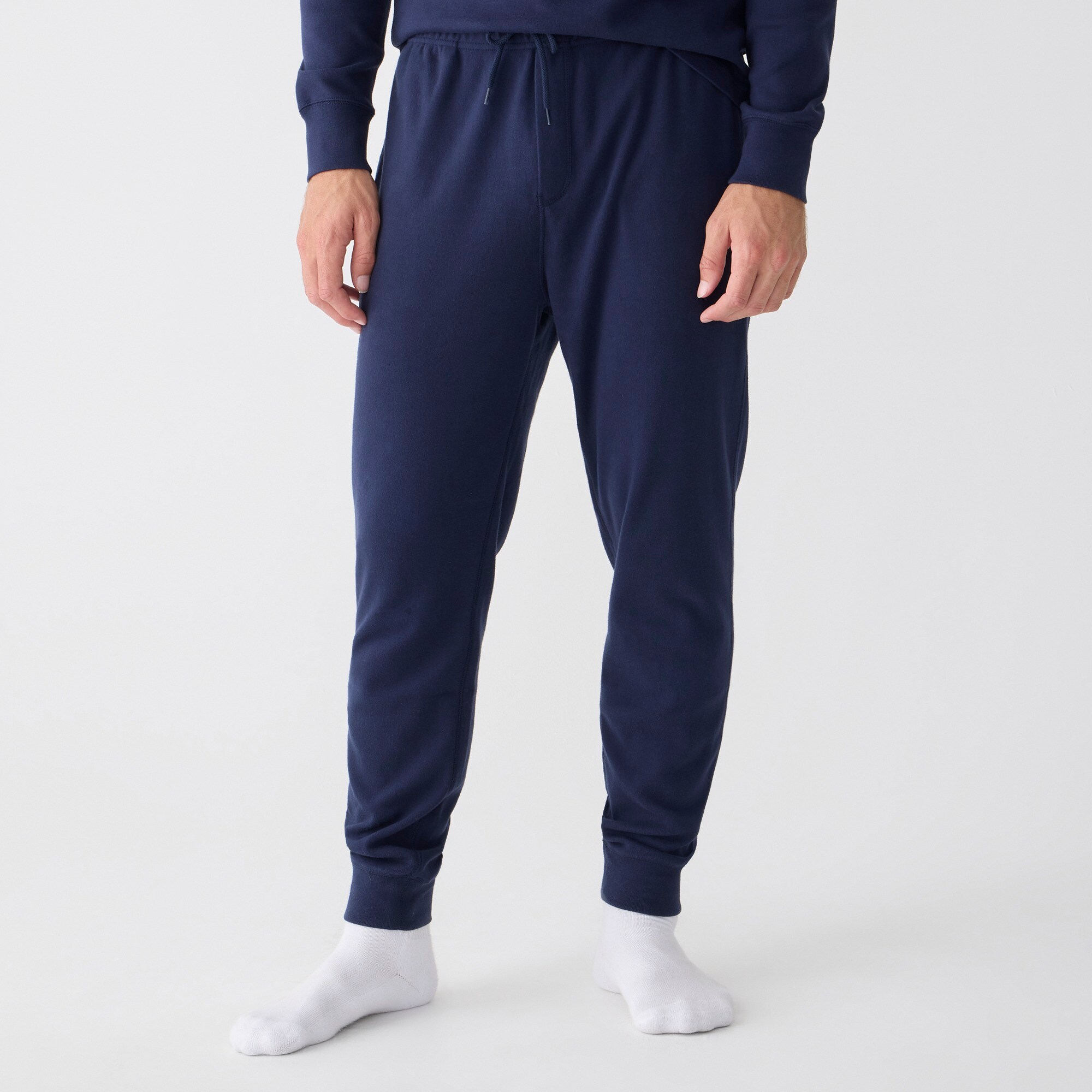 Tall heritage brushed rib-knit jogger pant