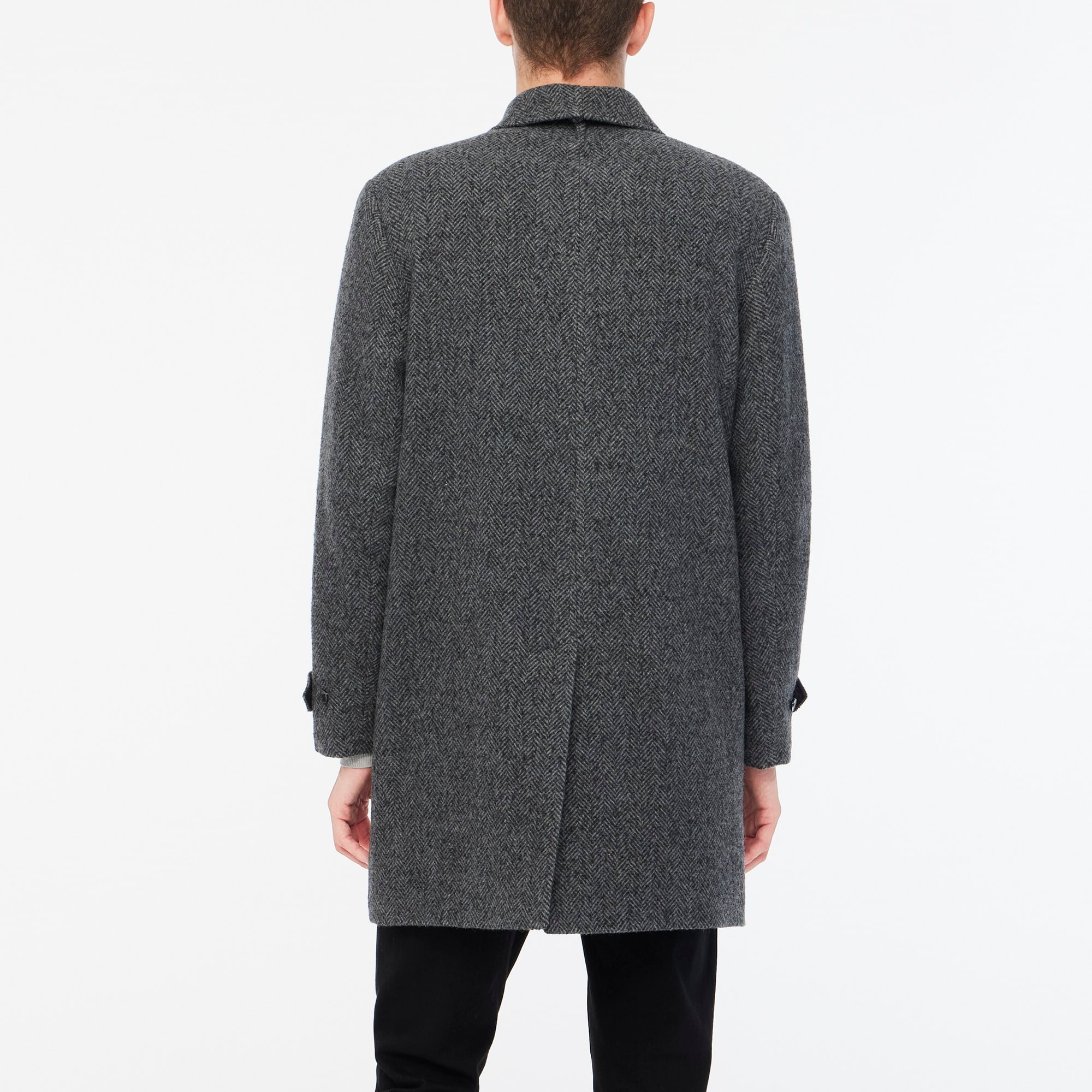 Thompson car coat in herringbone