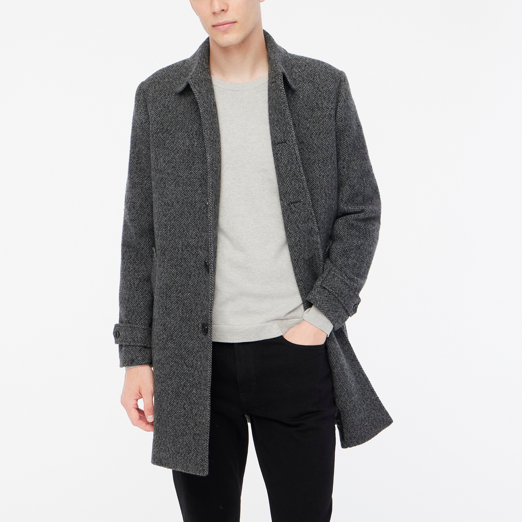 J crew herringbone coat on sale