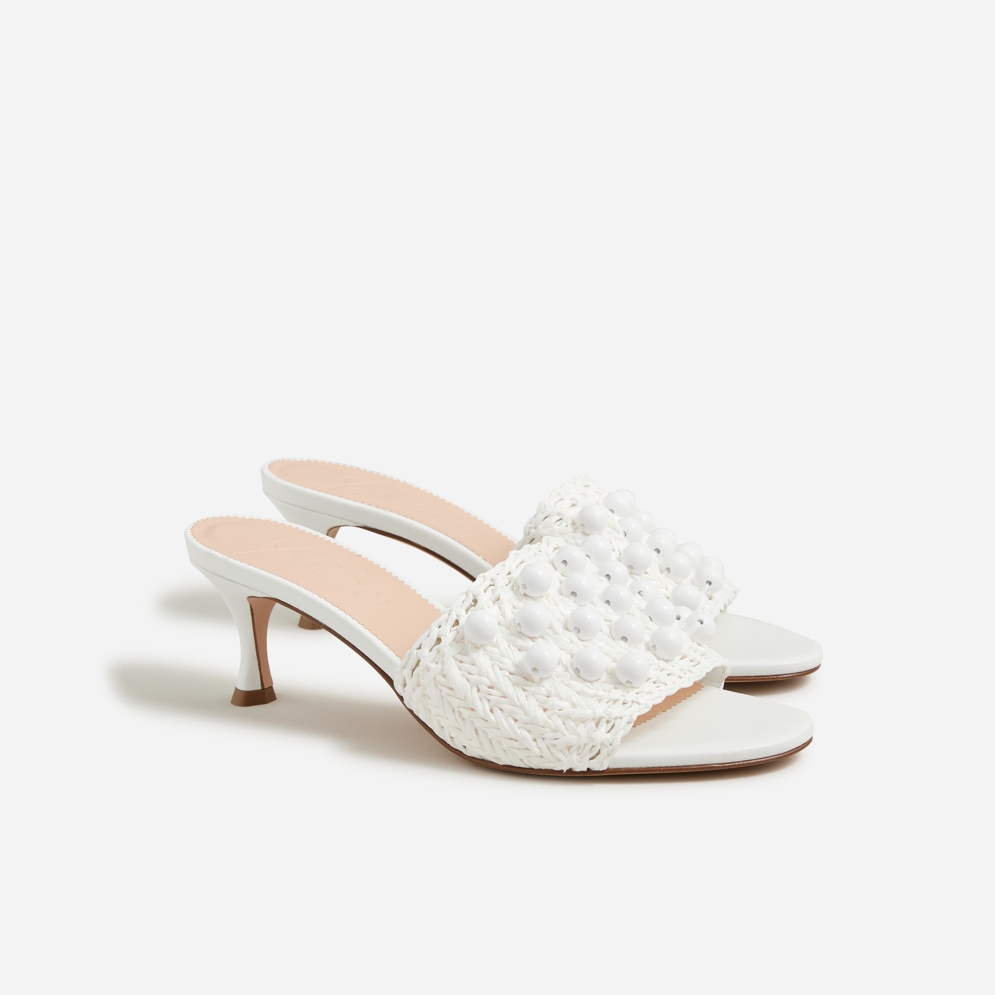 Violetta made-in-Italy woven kitten-heel sandals