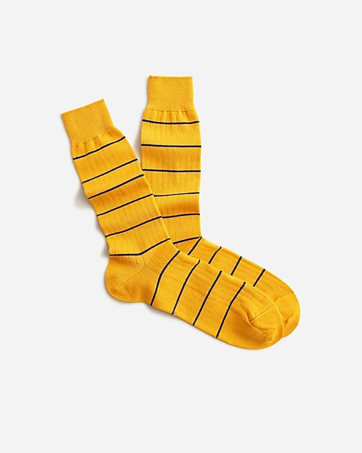  Ribbed dress sock in stripe
