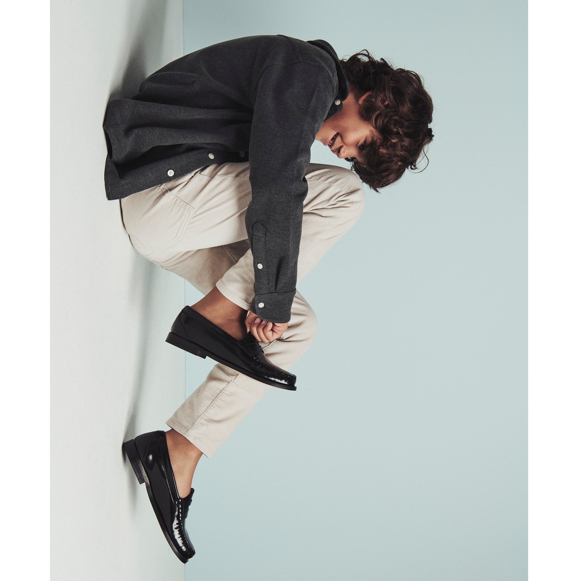 Kids' Camden loafers in leather