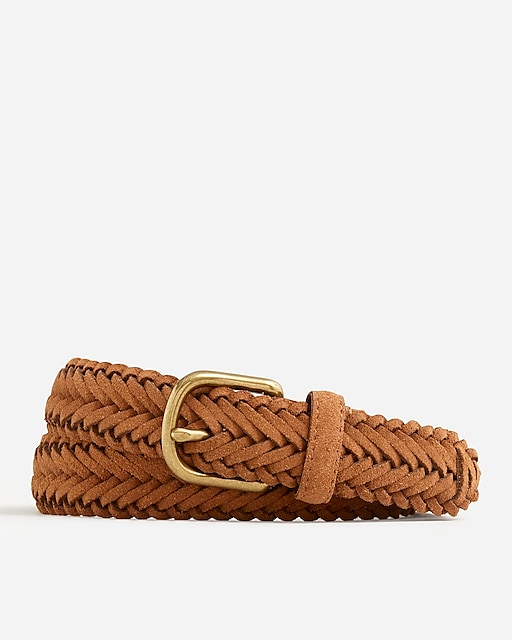 girls Kids' braided leather belt