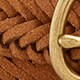 Kids' braided leather belt SNUFF SUEDE 