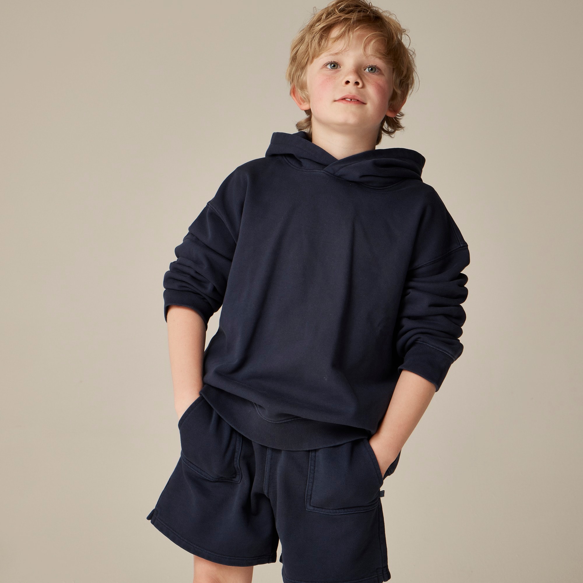 boys KID by Crewcuts garment-dyed hoodie