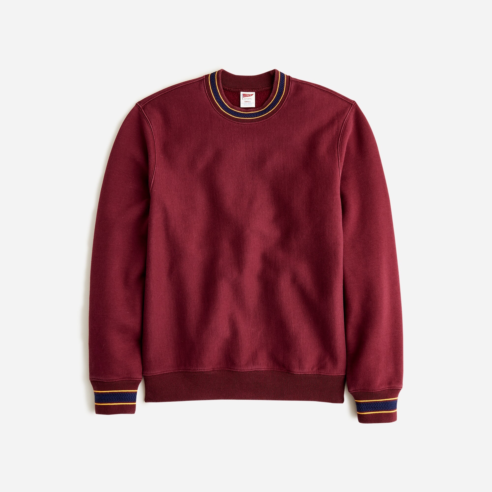  Heritage 14 oz. fleece sweatshirt with jacquard rib trim