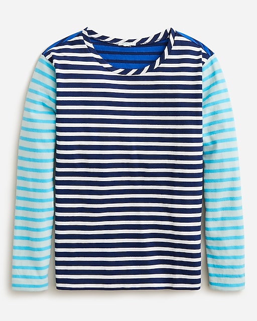 girls KID by crewcuts T-shirt in mixed stripe