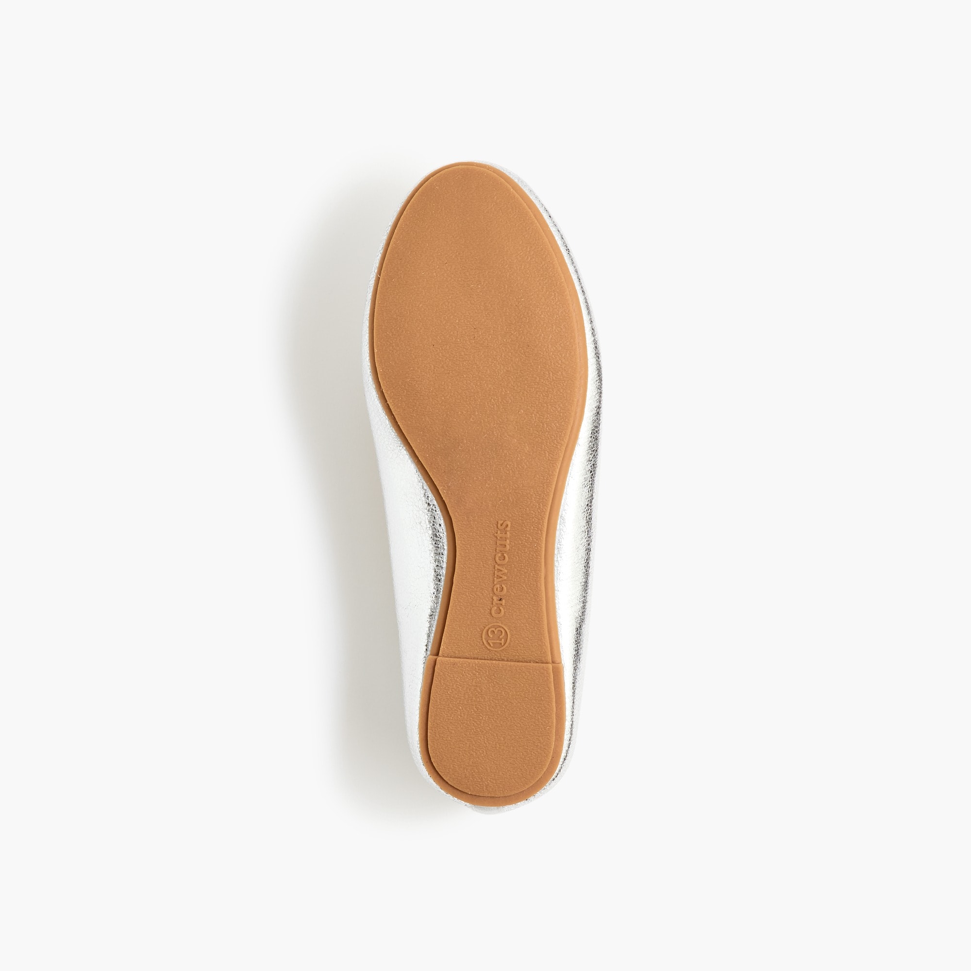 Girls' metallic ballet flats
