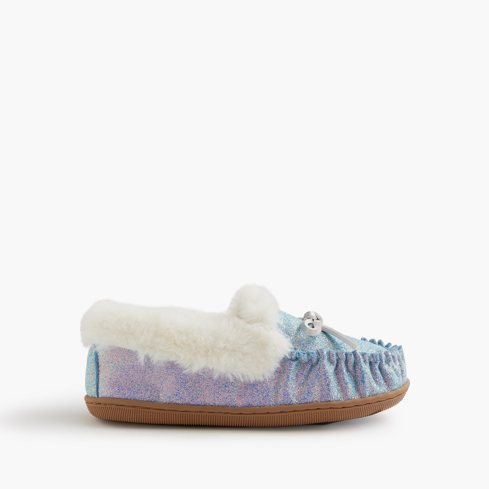 Girls' glitter slippers
