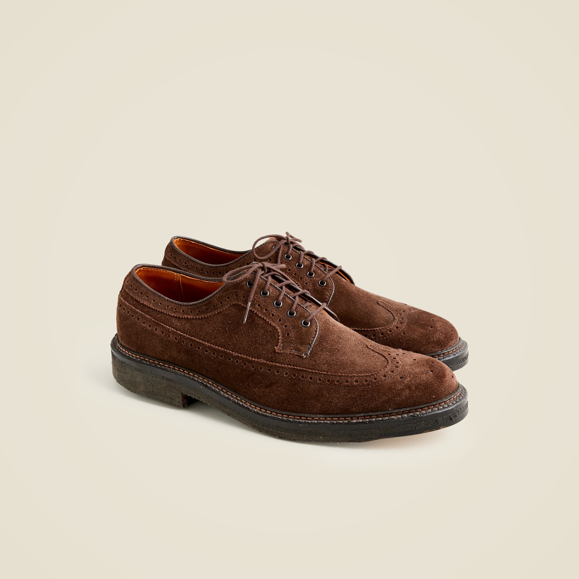  Alden&reg; for J.Crew suede longwing bluchers