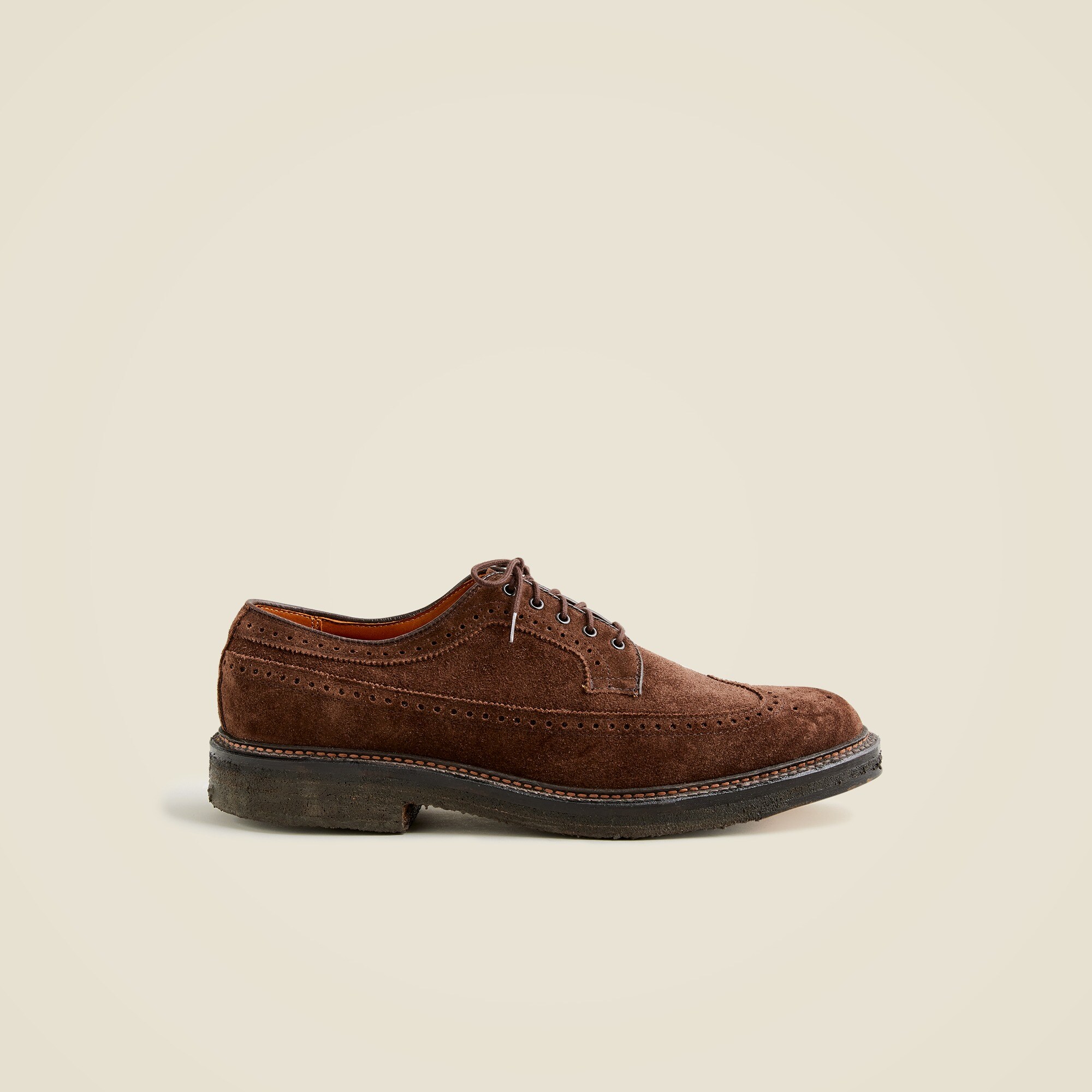 Alden® for J.Crew suede longwing bluchers with crepe soles