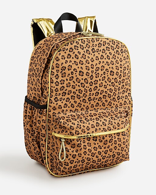 girls Girls' backpack in leopard print