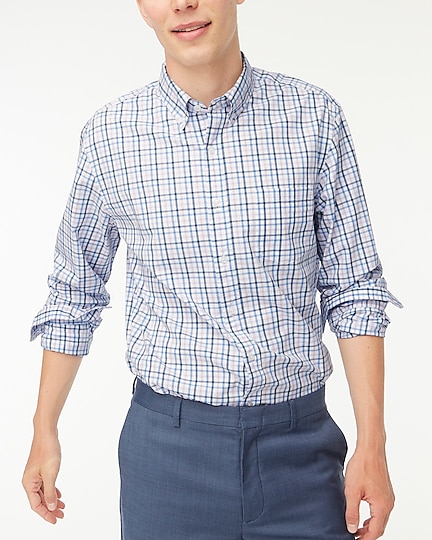 factory: tattersall flex casual shirt for men