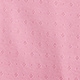 Girls' puff-sleeve pointelle T-shirt FRESH ROSE