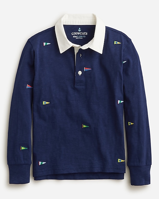  Kids' embroidered rugby shirt