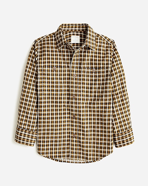  Wide-wale corduroy shirt-jacket in plaid