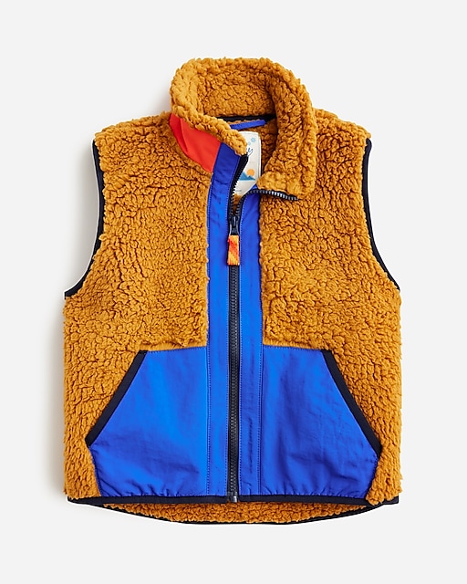 boys Boys' colorblock sherpa vest