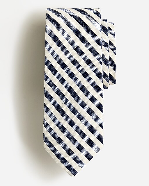  Silk-linen blend tie