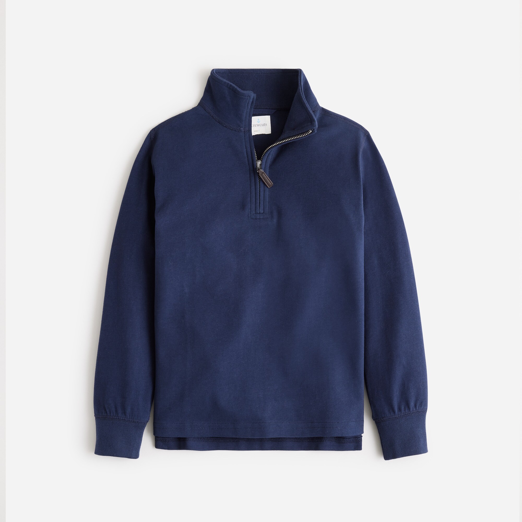 Kids' half-zip cotton pullover