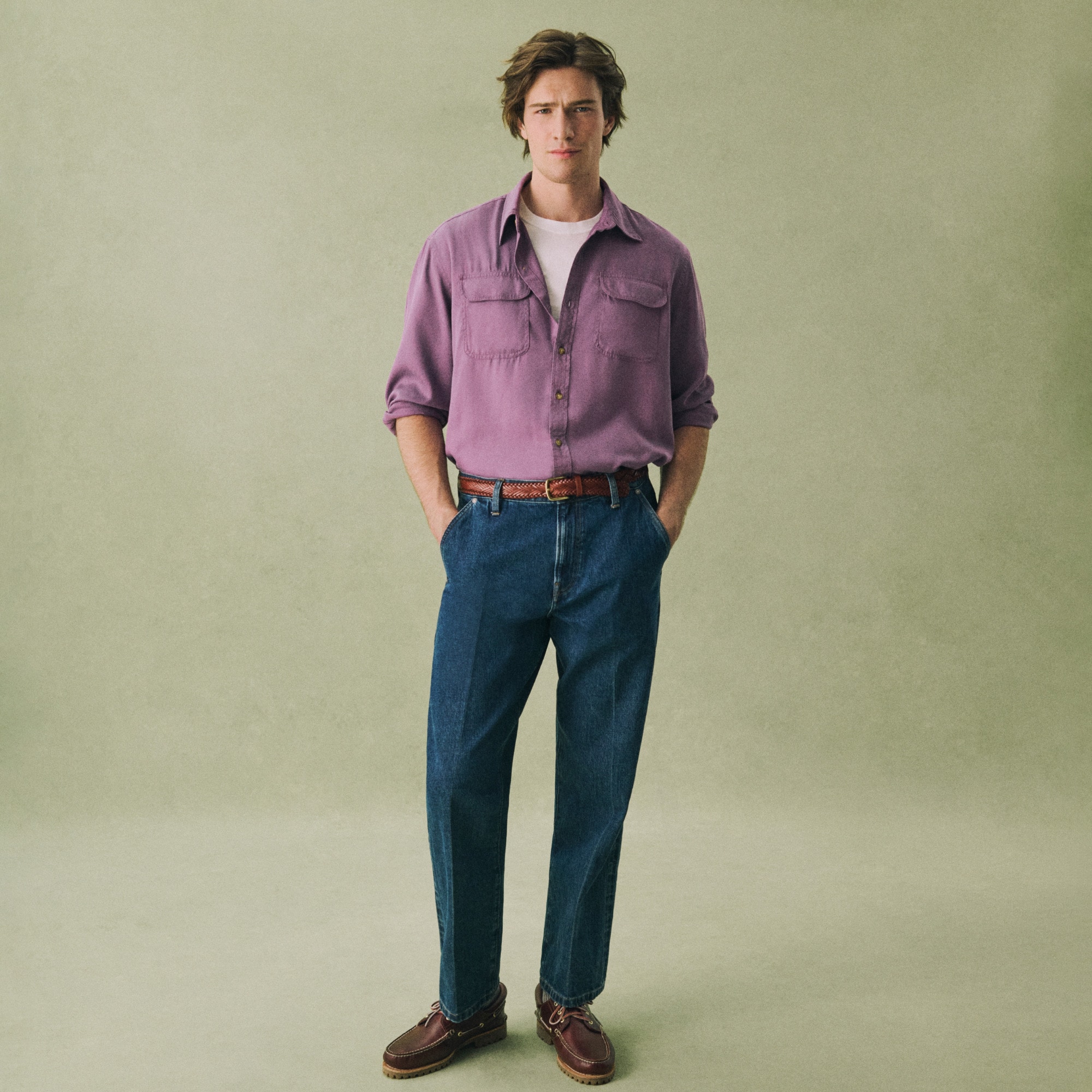 Wallace & Barnes Creased Slant-pocket Jean In Japanese Selvedge