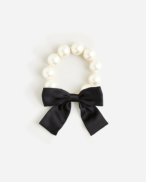 womens Pearl bow bracelet