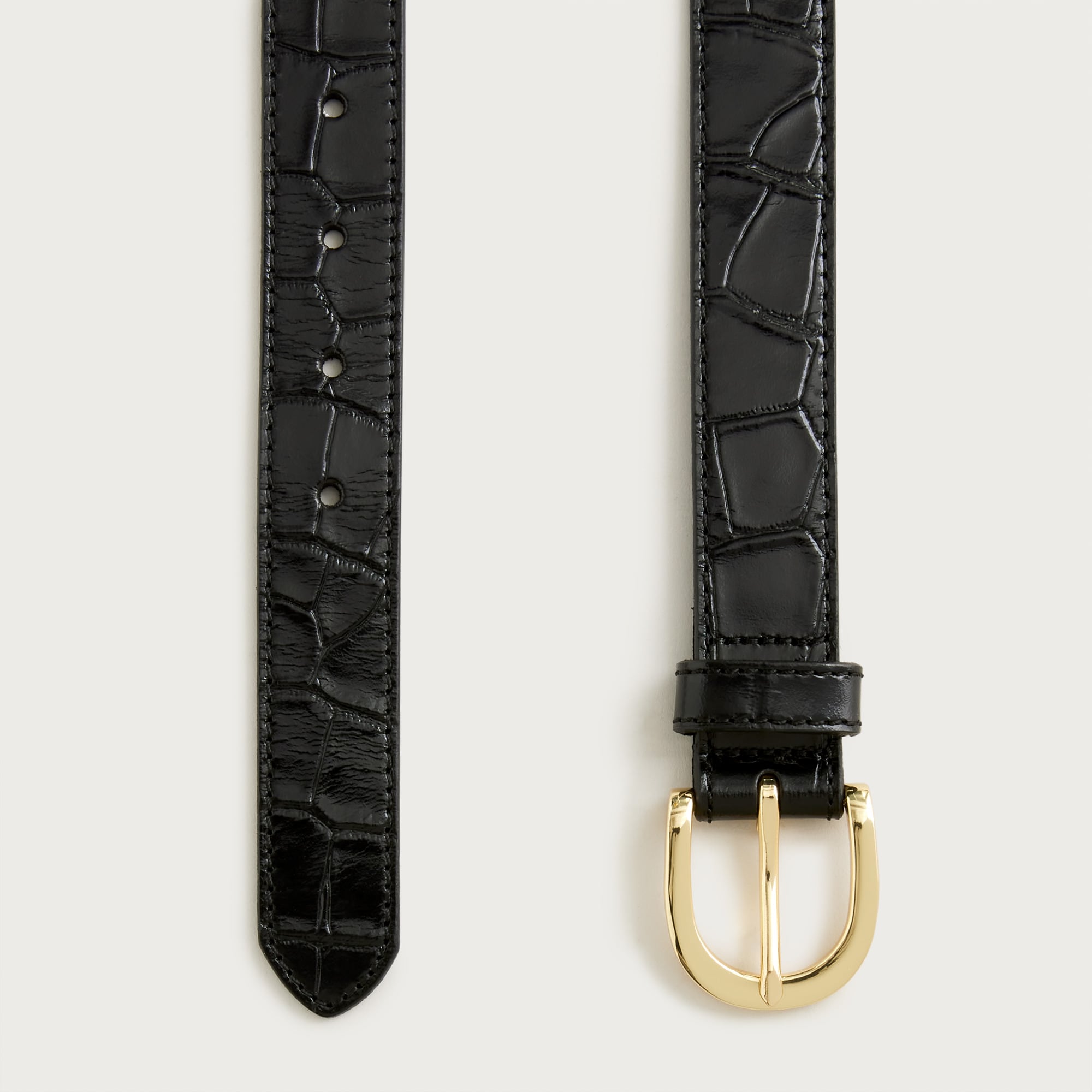 Classic Belt In Croc-embossed Leather For Women | J.Crew