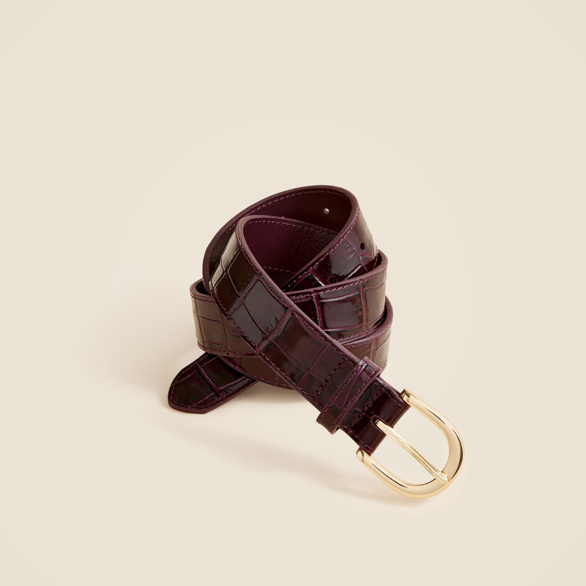  Classic belt in croc-embossed leather