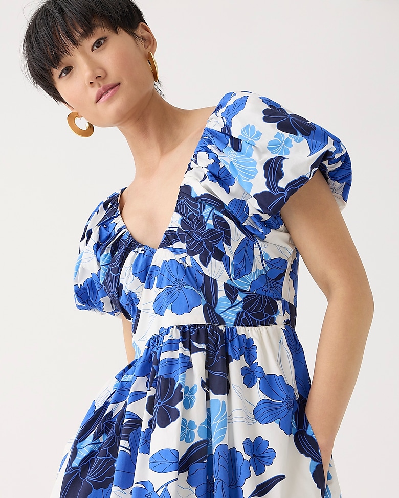 J.Crew: Cecily Dress In Painted Floral Print For Women