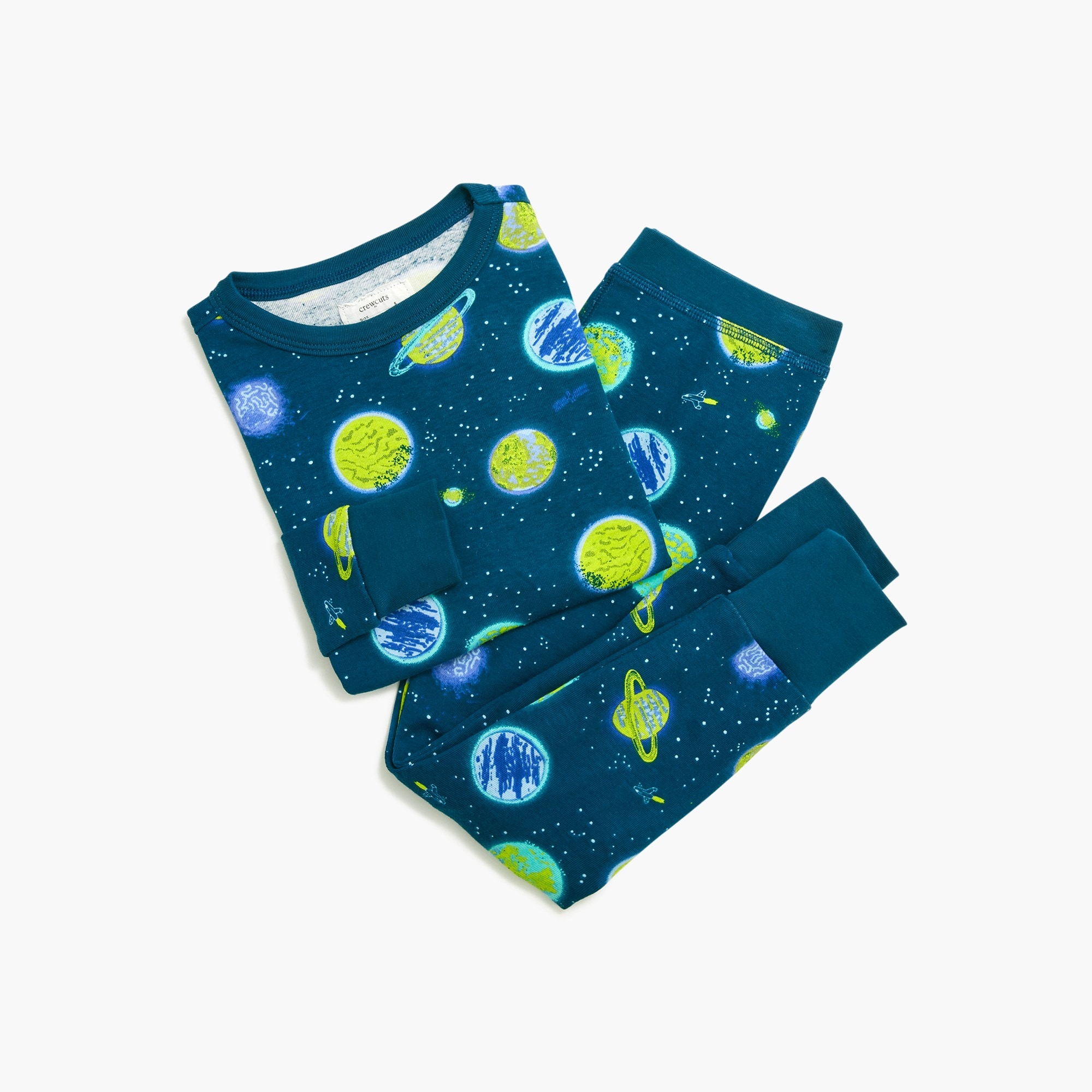 boys' outer-space pajama set for boys